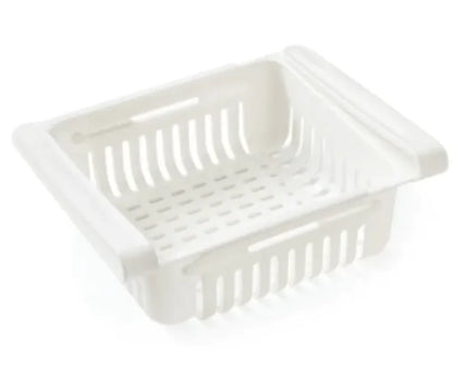 Refrigerator Telescopic Storage Basket by Anti Spier