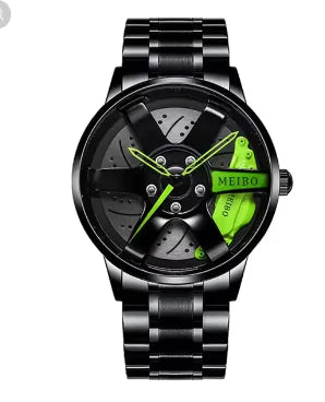 New Fashion Casual Car Wheel Hub Caliper Design Watches Men by Anti Spier