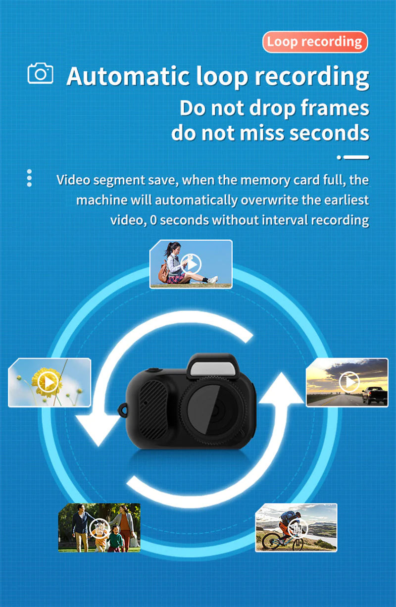 Compact 1080p HD Retro Mini Camera - Perfect Pocket-Sized Gift for Any Occasion! by Anti Spier