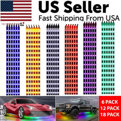 Lot Waterproof 12''/15 DC 12V Motor LED Strip Underbody Light For Car Motorcycle by Anti Spier