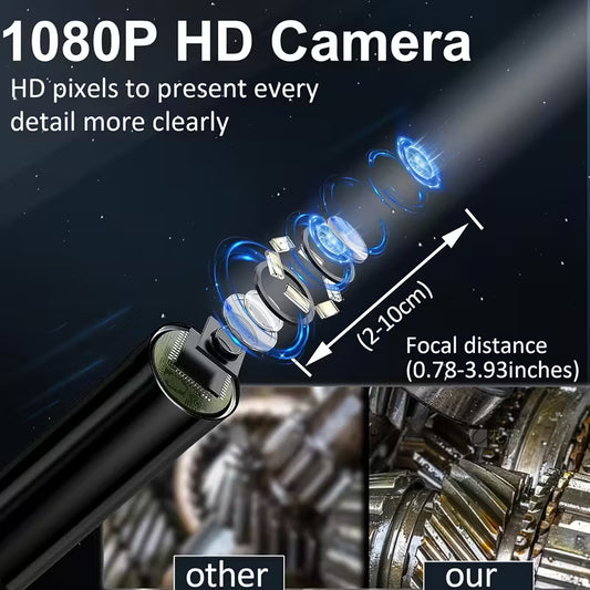 1pc 1080P HD Borescope Camera with Light, 4.3" IPS Screen, Sewer Inspection Tool,Semi-Rigid Cord, Rechargeable Lithium Battery, Ideal for Drain Pipe Inspection, Sewer Maintenance | High Definition Camera | Durable Plastic Body, Sewer Inspection Camera by Anti Spier