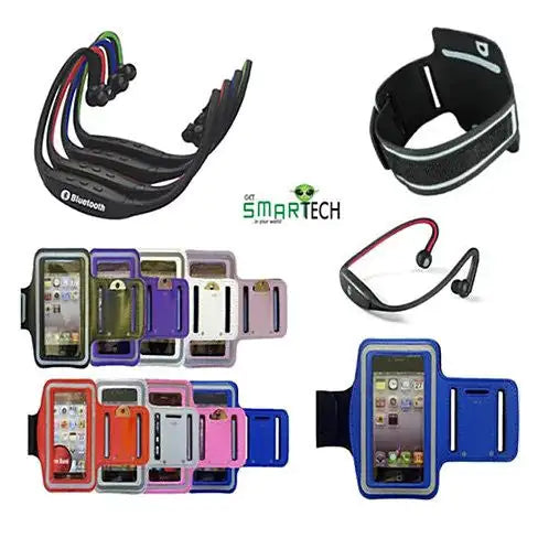 ARM BAND with Bluetooth wrap around headphones by Anti Spier