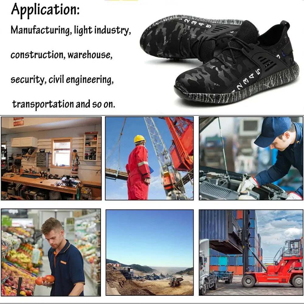 Men's Work Safety Shoes by Anti Spier