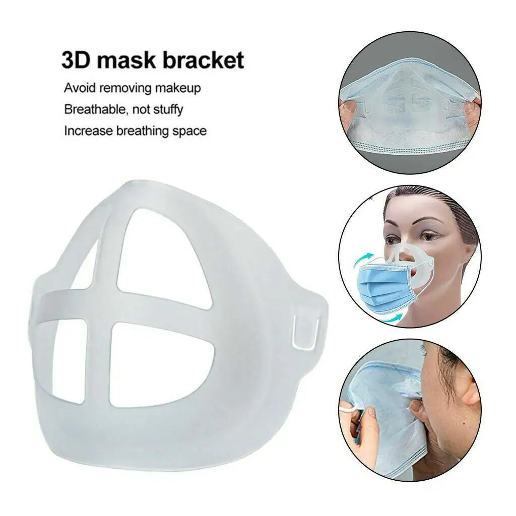 3D Face Mask Bracket Mouth Separate Inner Stand Holder Breathing Space Frame by Anti Spier