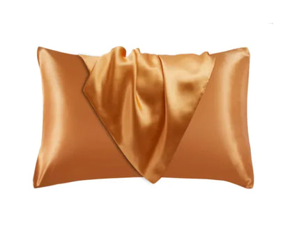 Silk-like Solid Color Pillowcase by Anti Spier