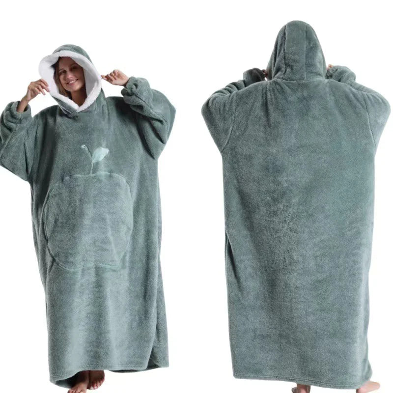Lengthened Solid Color Home Lazy Clothes by Anti Spier