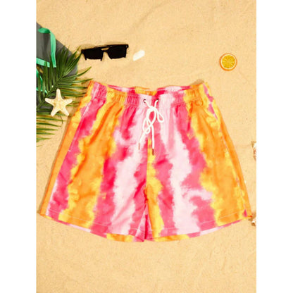 Beach pants men's large size quick dry loose thin men's shorts sports casual flower pants by Hypersku
