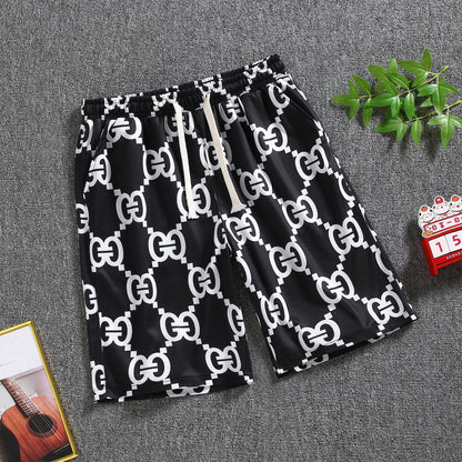 Quarter pants Men's summer beach pants Men's casual running shorts Men's 5 straight leg pants trend by Hypersku