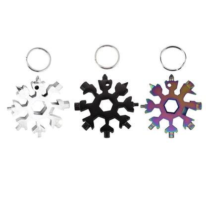 18-in-1 Snowflake Multi-Tool: Outdoor Camping Wrench, Bottle Opener, Screwdriver by Anti Spier
