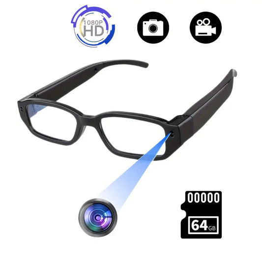1pc Smart Glasses Camera 1080P Digital Video Recorder Action Camera for Traveling, Camping & Outdoor Activities, Adventure Gear, Modern Eyewear, Functional Design, Travel Recording, Compact Design, High quality Lens, Content Creators by Anti Spier