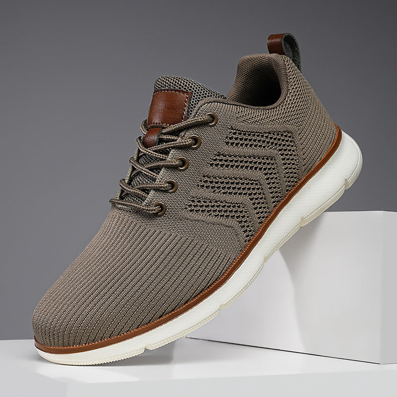 Men's casual shoes made of woven mesh fabric, large-sized men's casual shoes by Hypersku
