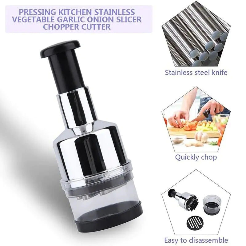 Vegetable Fruit Salad Onion Garlic Food Hand Chopper Cutter Slicer Peeler Dicer by Anti Spier