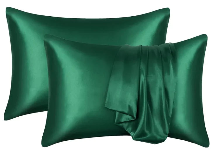 Silk-like Solid Color Pillowcase by Anti Spier