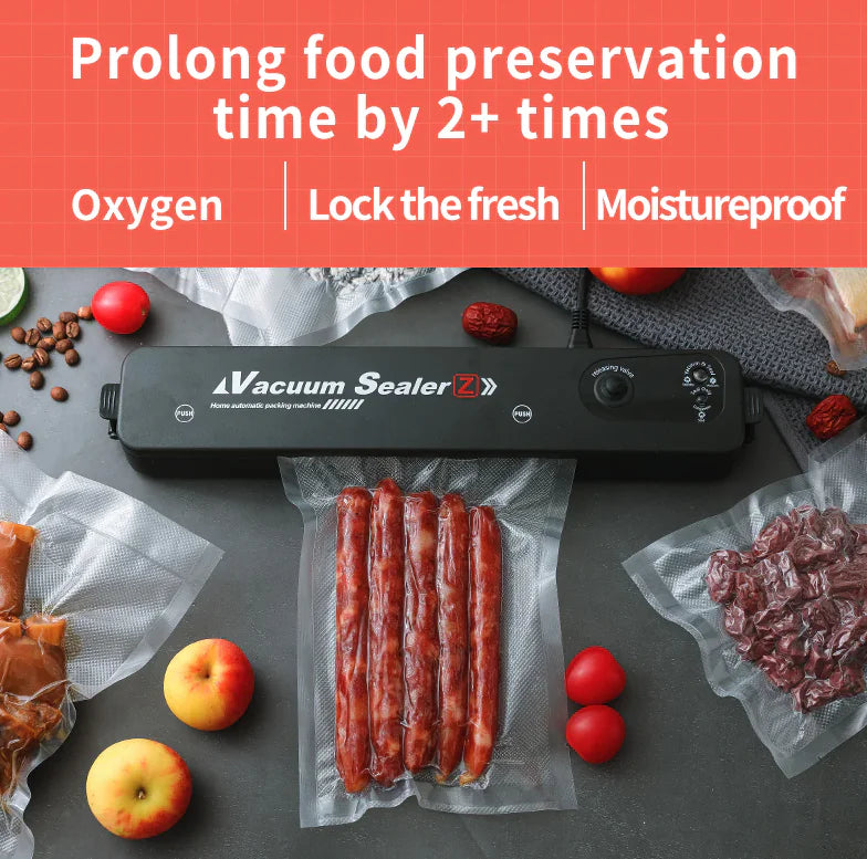 Vacuum Sealer Machine Food Preservation Storage Saver Automatic With Seal Bag by Anti Spier