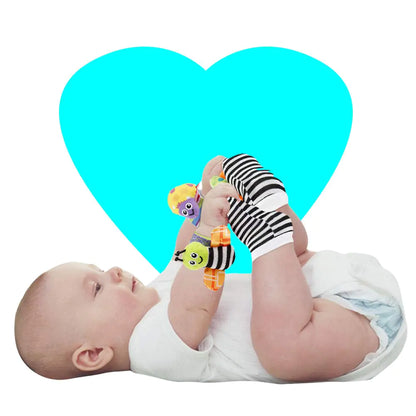 Baby Infant Rattle Socks Toys 3-6 to 12 Months Girl Boy Learning Toy by Anti Spier