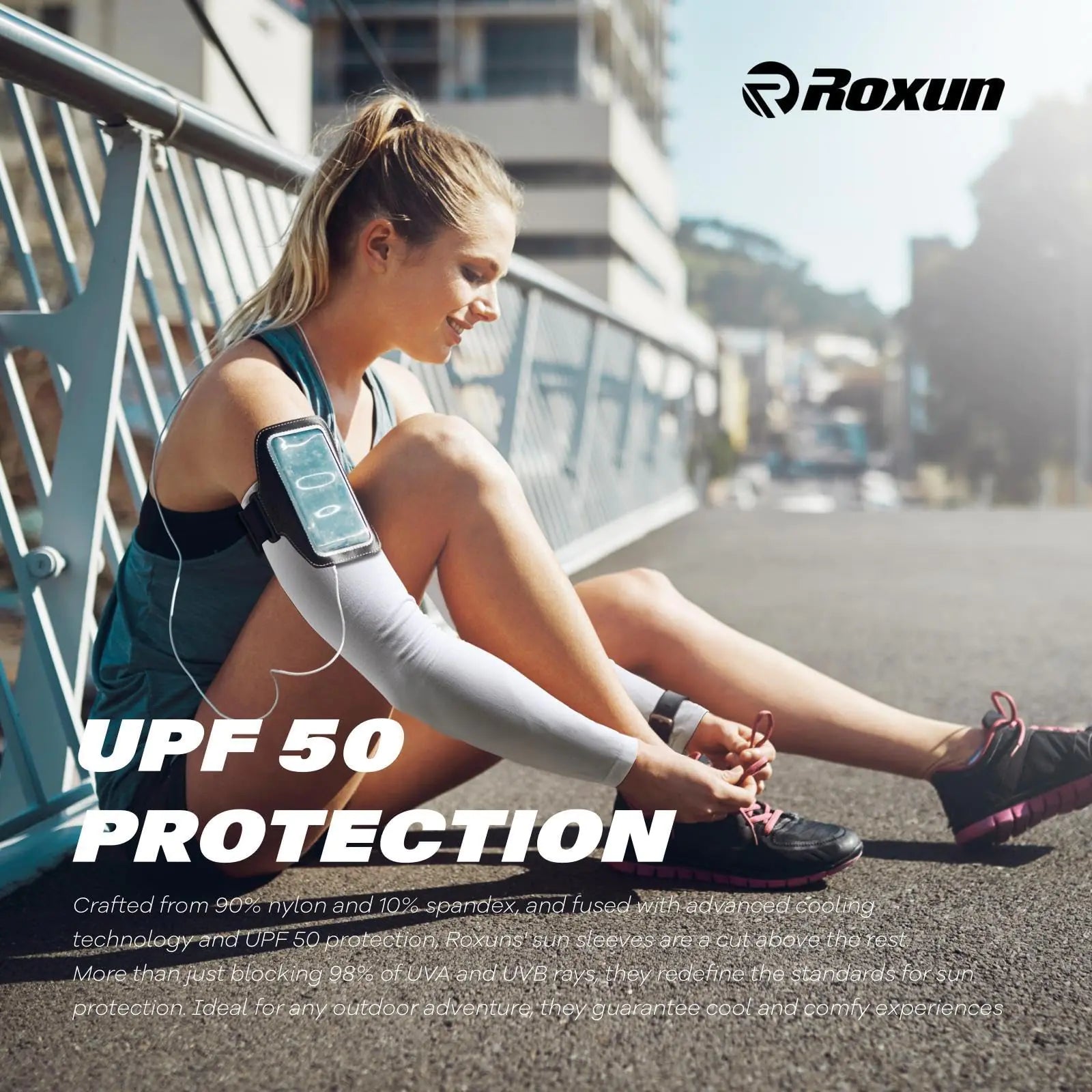 Arm Sleeves, Cooling UV Sun Protection Sports Compression for Men/Women 4 Pairs by Anti Spier