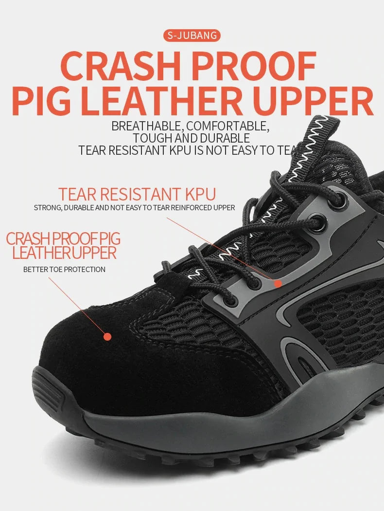 Anti-collision and Anti-smashing Breathable Safety Shoes by Anti Spier