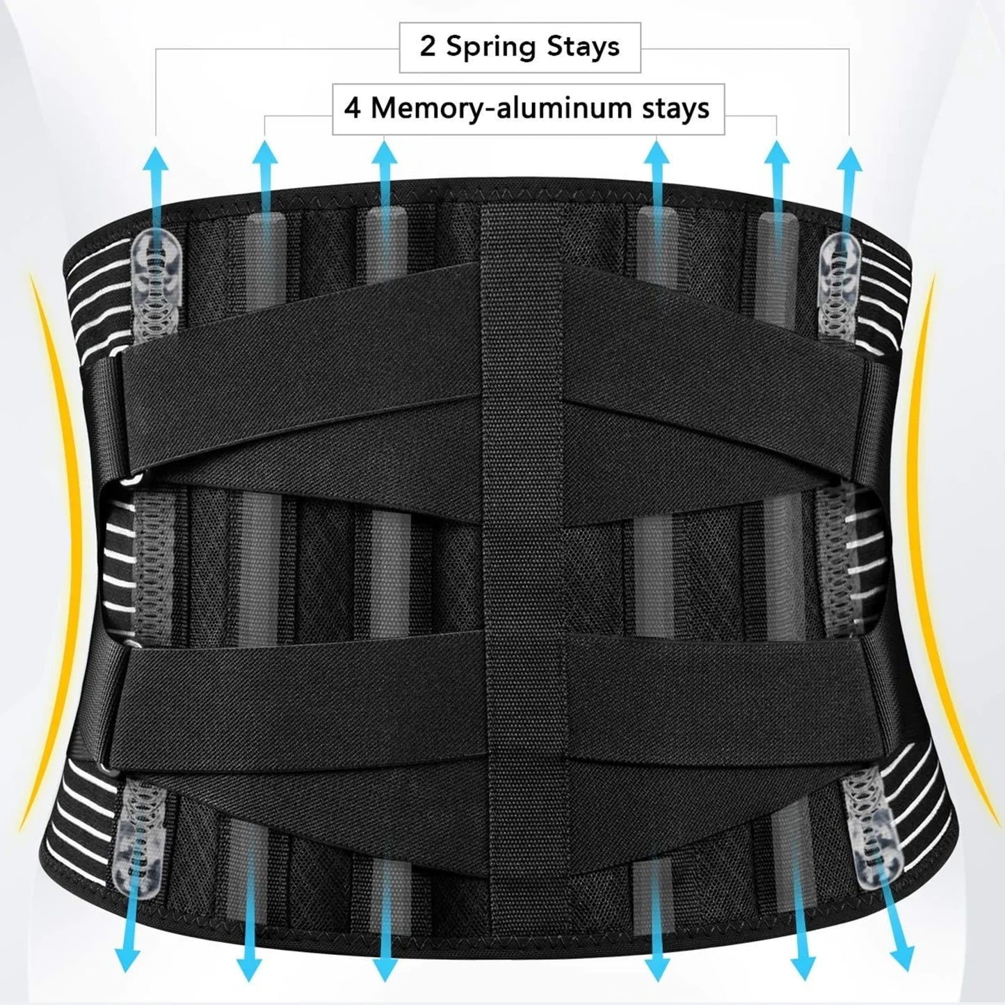 Adjustable Lower Back Brace Lumbar Support Waist Belt For Men Women Pain Relief by Anti Spier