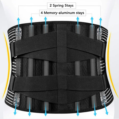 Adjustable Lower Back Brace Lumbar Support Waist Belt For Men Women Pain Relief by Anti Spier