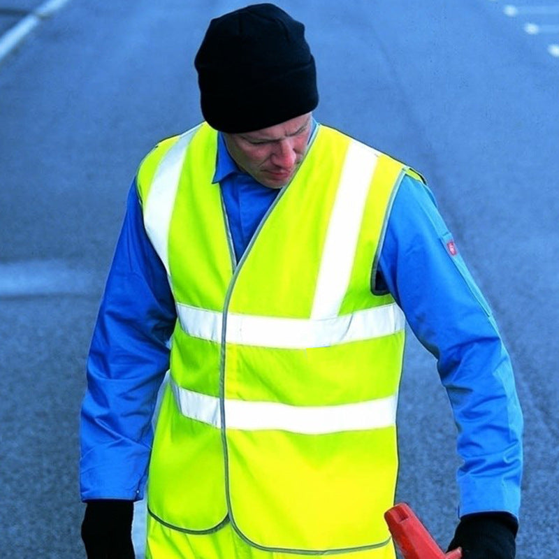 Reflective vests with printed words, sanitation and cleaning vests, escent coats, road construction and traffic safety protective suits by Hypersku