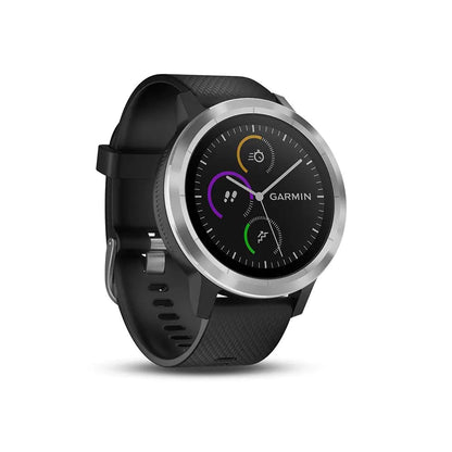 Smartwatch GARMIN Vivoactive 3 12in GPS Waterproof 5 ATM Glonass Black Stainless Steel (Renewed) by Anti Spier