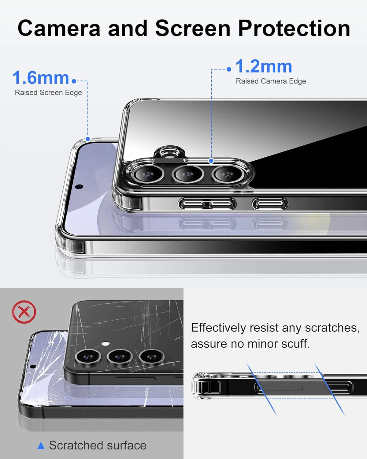 For Samsung Galaxy S24 Ultra Plus Shockproof Case & Screen Protector & Camera US by Anti Spier