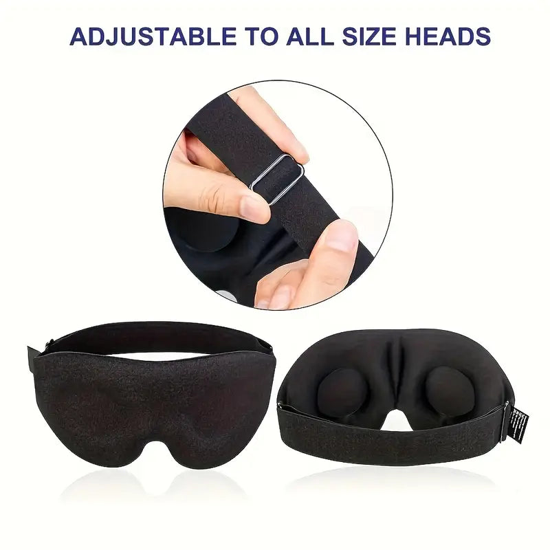Adjustable 3D Sleep Mask for Men & Women - Breathable, Light-Blocking Eye Cover for Naps & Travel Father's Day, Mother's Day Gift by Anti Spier