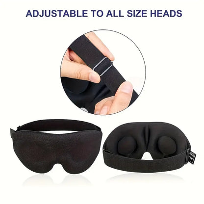 Adjustable 3D Sleep Mask for Men & Women - Breathable, Light-Blocking Eye Cover for Naps & Travel Father's Day, Mother's Day Gift by Anti Spier