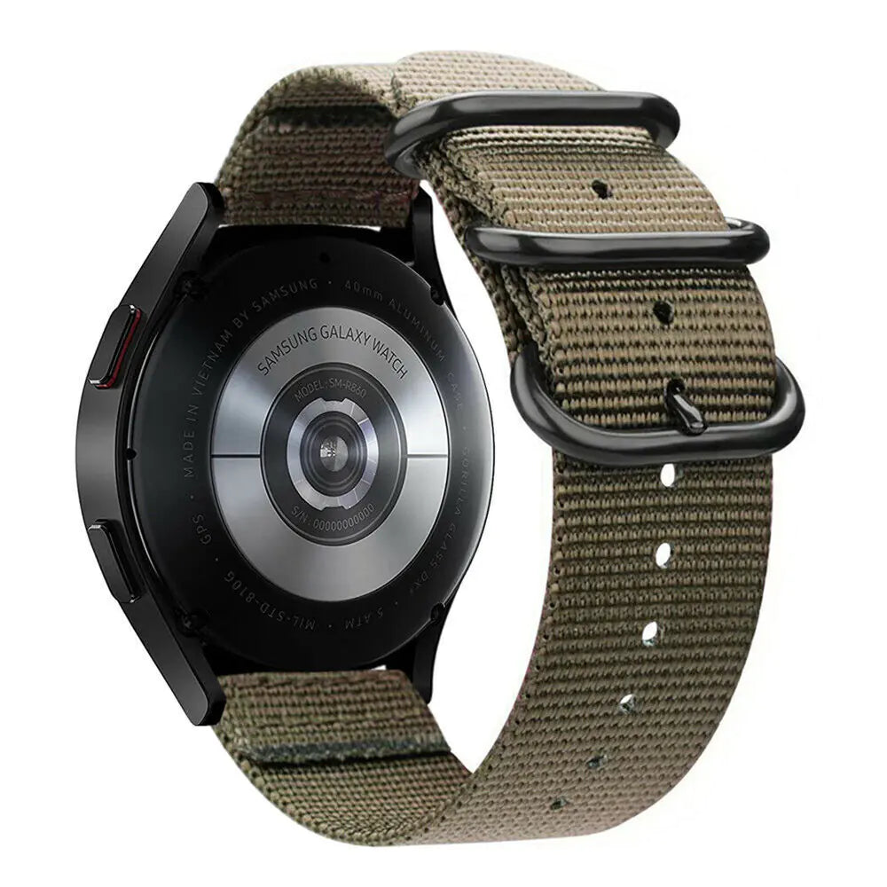 18mm 20mm 22mm Durable Military Woven Nylon Wrist Watch Band Quick Release Strap by Anti Spier