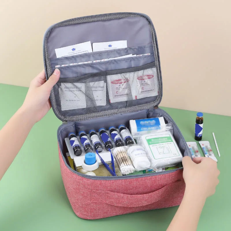 Large Capacity First Aid Kit Home Medicine Storage by Anti Spier