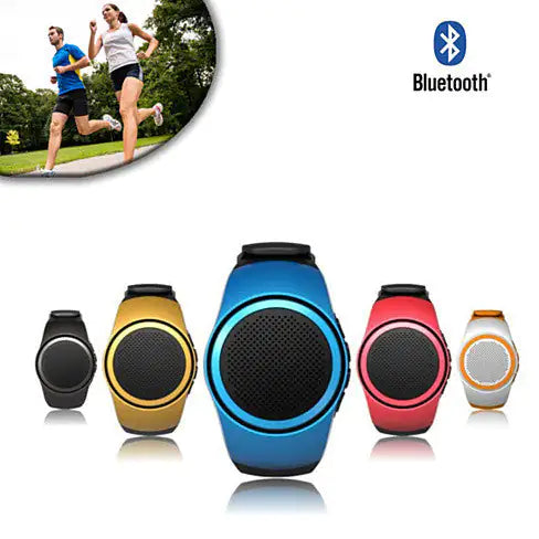 Jogging Buddy Bluetooth Smart Speaker W/FM Radio Watch Style And More by Anti Spier