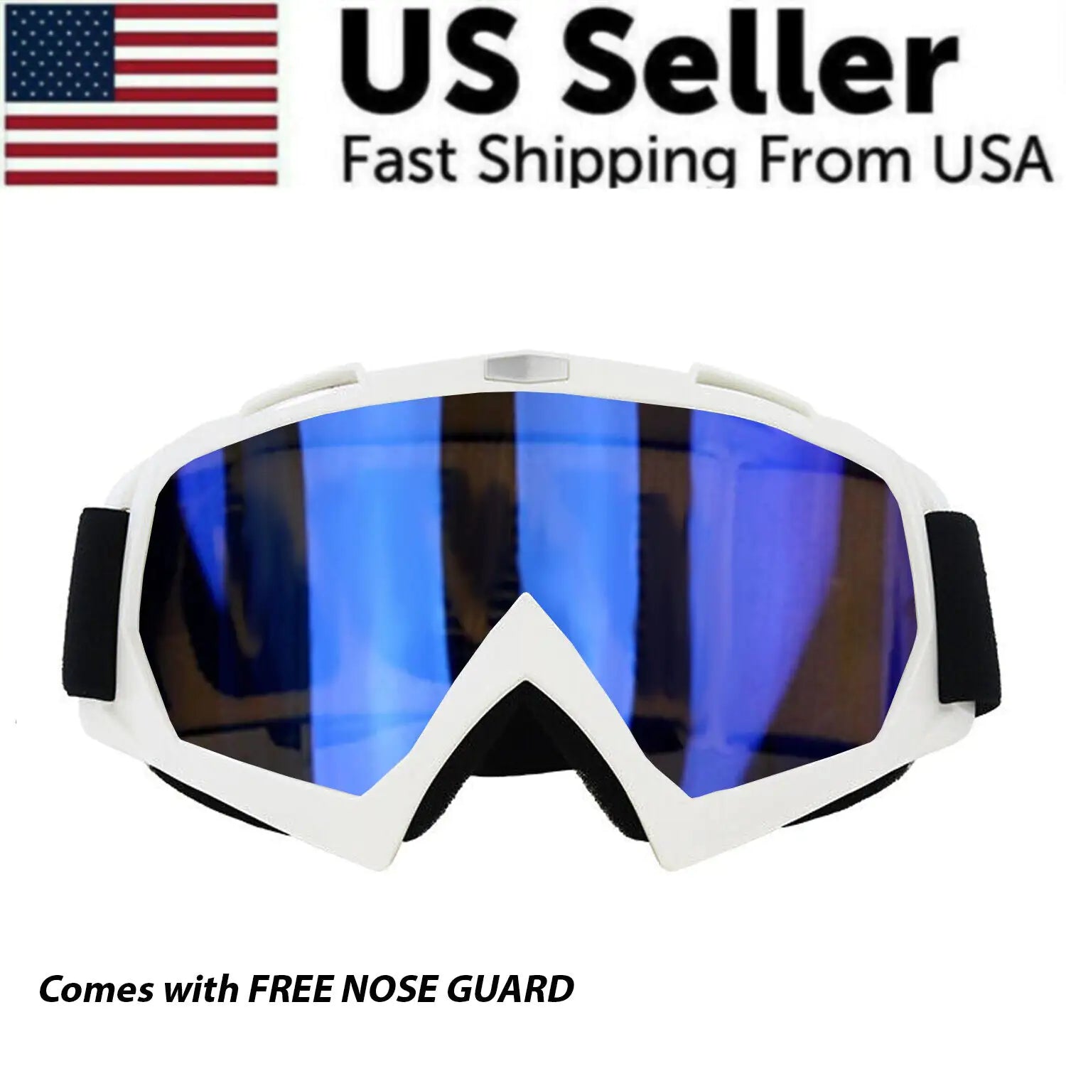 Motocross Goggles Racing Off-Road Dirt Bike ATV UTV BMX MX XC Motorcycle Eyewear by Anti Spier