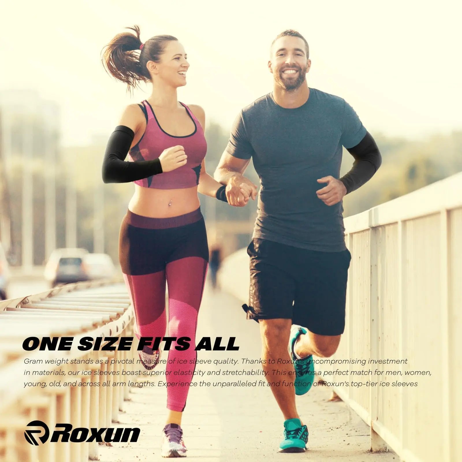 Arm Sleeves, Cooling UV Sun Protection Sports Compression for Men/Women 4 Pairs by Anti Spier