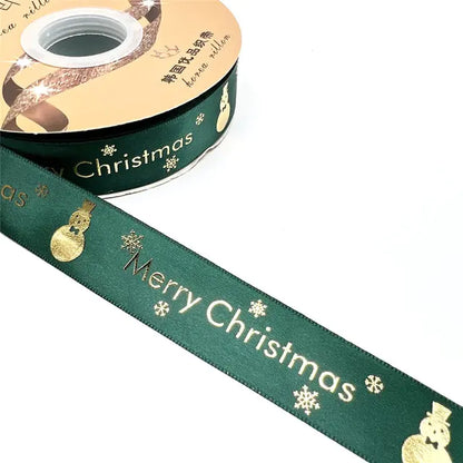 Ribbon Printed Christmas Design Decoration Gift Packing by Anti Spier