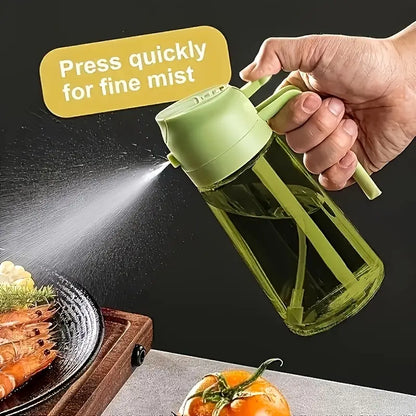 Dual-Purpose Pressurized Oil Sprayer | Large Capacity Leak-Proof Pouring and Spray Bottle for Home Use, BBQ Spray Canister by Anti Spier