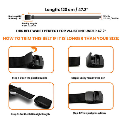 Men's Plastic Cam Buckle Nylon Belt by Anti Spier