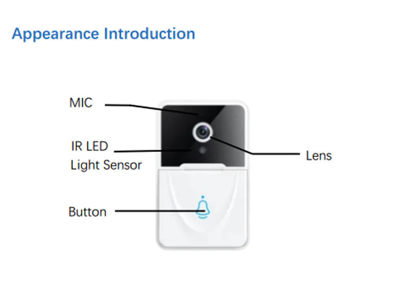 Wireless Security WiFi Smart Doorbell Intercom Video Camera Bell Chime Door Ring by Anti Spier