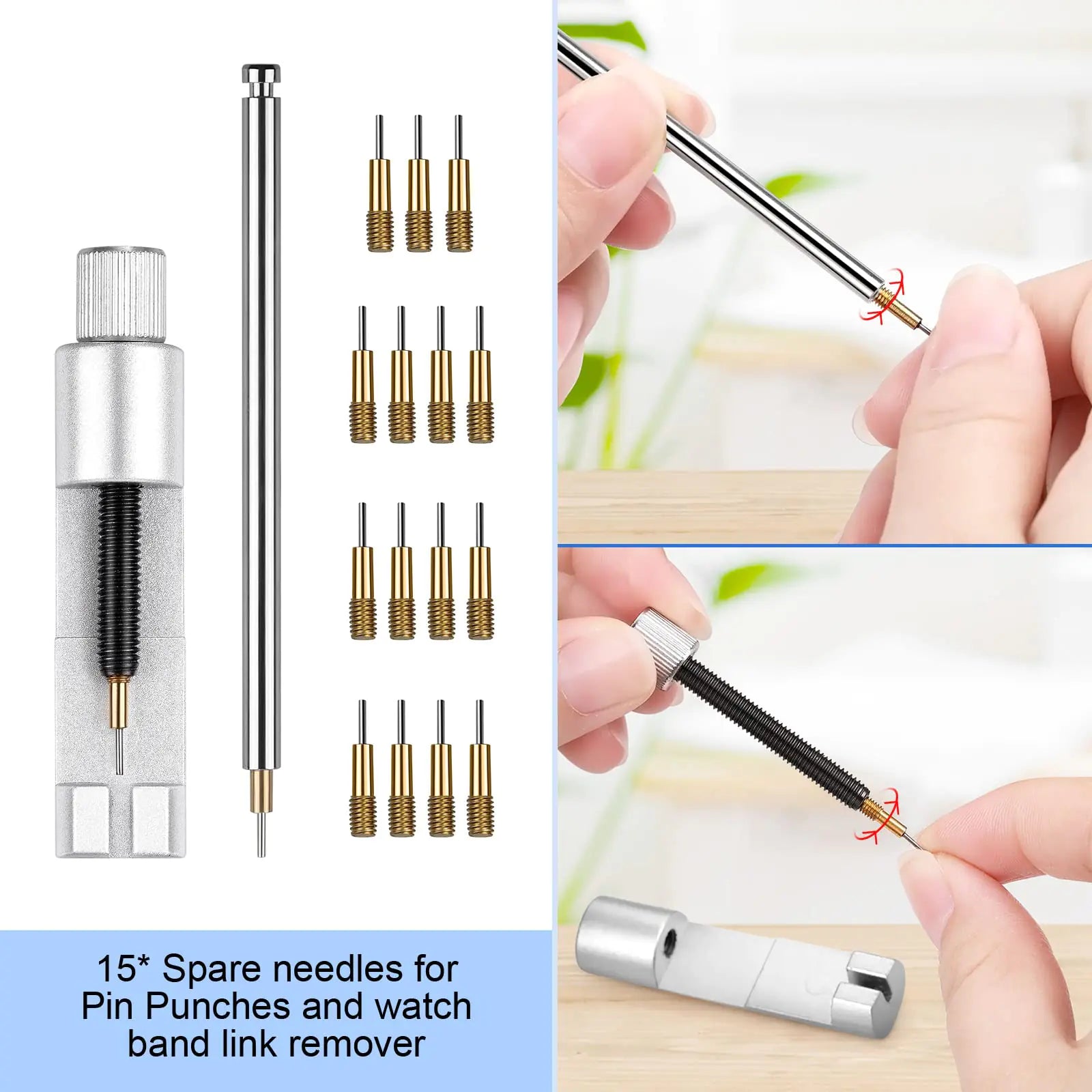 JOREST Watch Repair Kit, for Watch Battery Replacement & Watch Link Removal and Resizing & Watch Opener, Watch Repair Screwdriver Set, Watch Wrench Back Remover, Watch Cleaning, Spring Bar Tool by Anti Spier