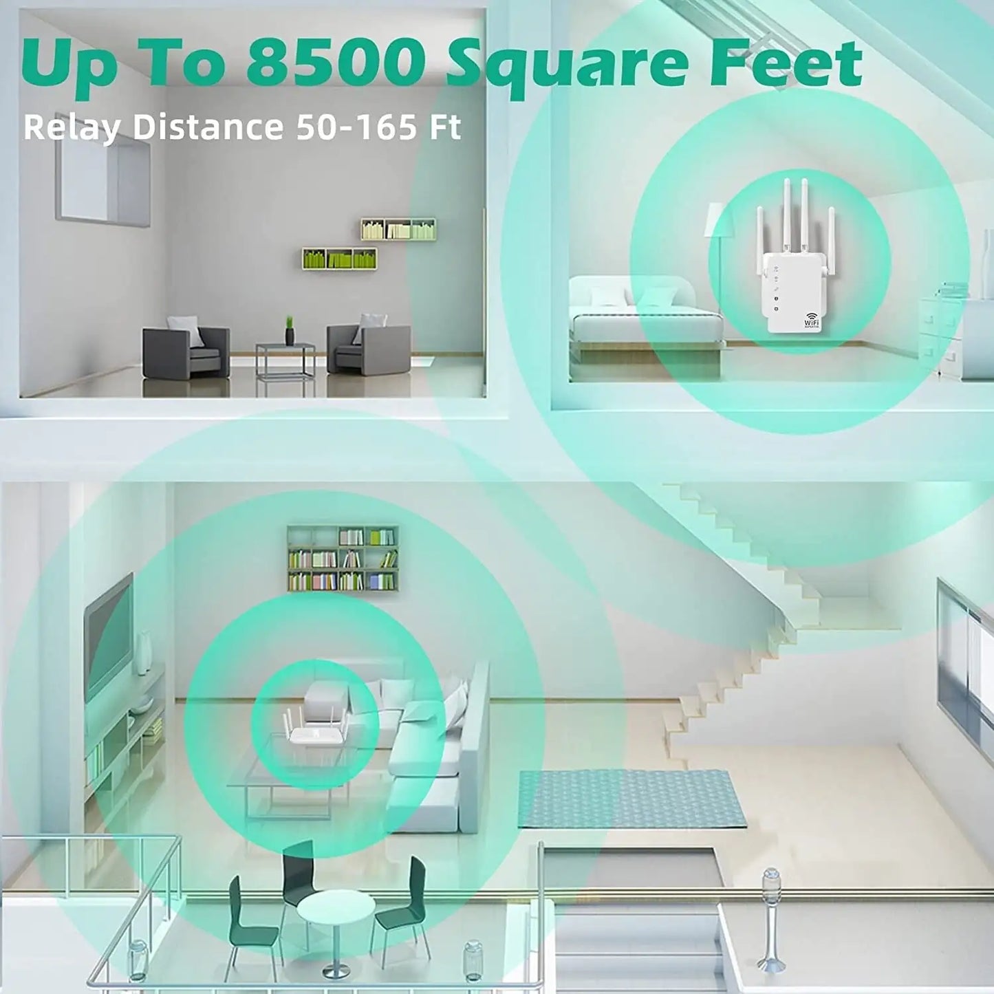WiFi Range Extender Internet Booster Network Router Wireless Signal Repeater by Anti Spier