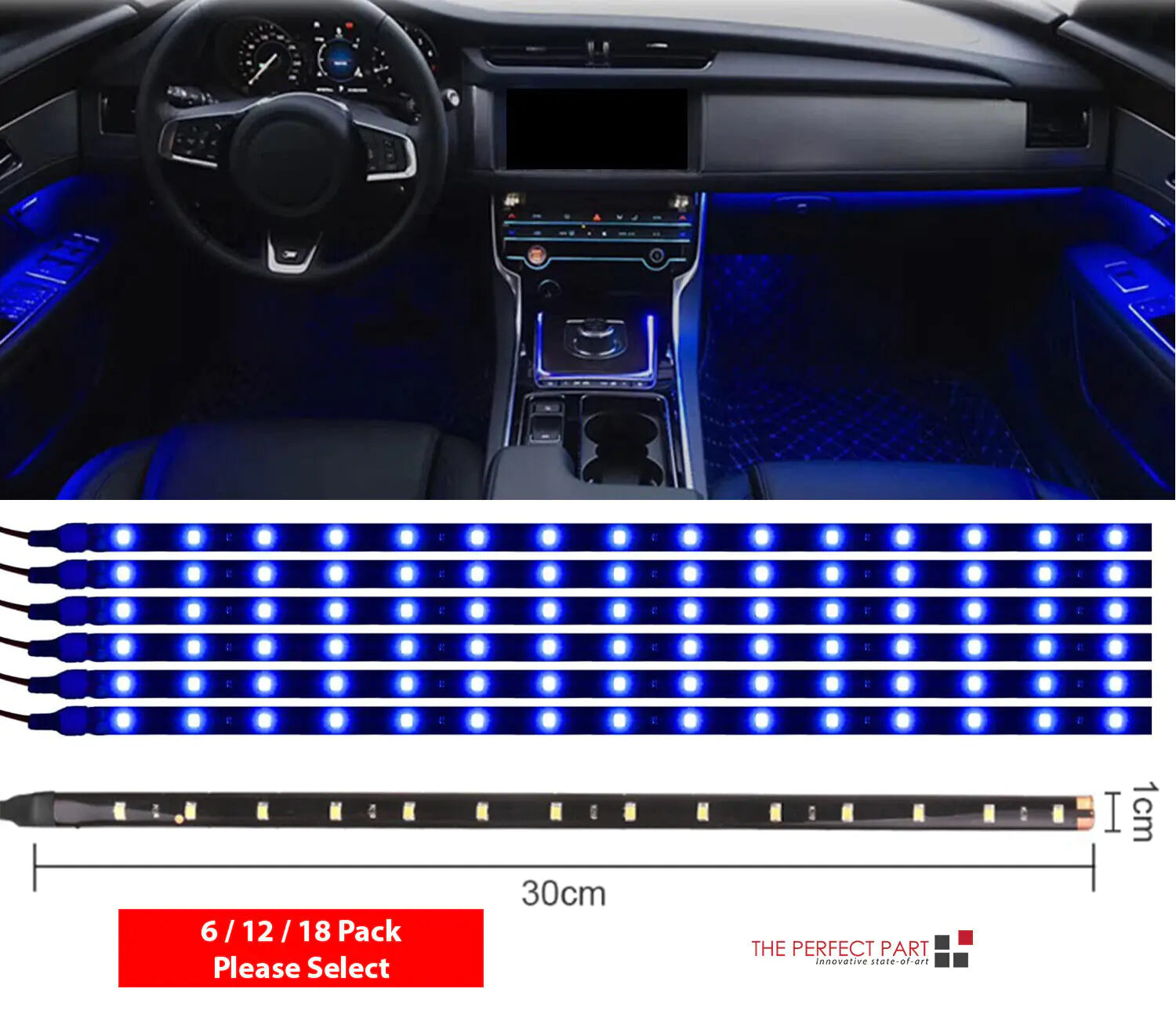 Lot Waterproof 12''/15 DC 12V Motor LED Strip Underbody Light For Car Motorcycle by Anti Spier