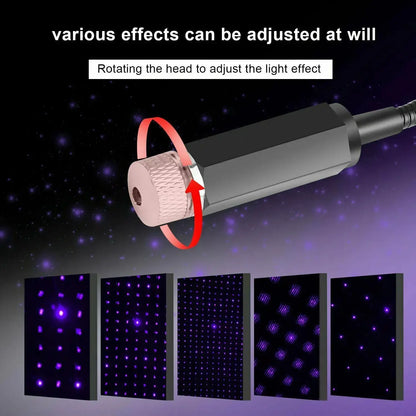 LED Auto Dak Star Night Light Projector by Anti Spier