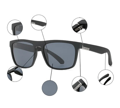 Square Polarized Sunglasses For Men Women Outdoor Sports Driving Glasses Golfing by Anti Spier