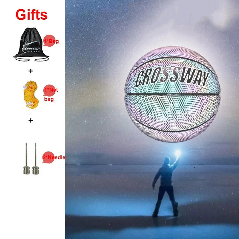 Holographic Reflective Wear-Resistant Luminous Basketball by Anti Spier