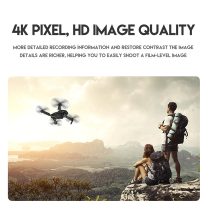 2023 New RC Drone With 4K HD Dual Camera WiFi FPV Foldable Quadcopter +4 Battery by Anti Spier