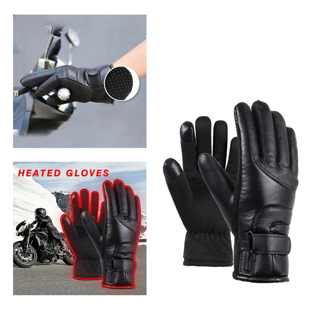 Electric USB Heated Gloves Winter Warming Thermal Ski Snow Hand Warm Windproof by Anti Spier