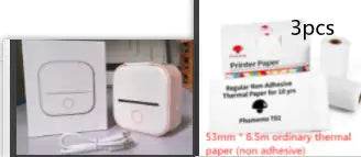 Portable Mini Thermal Label Printer Home Photo Printer Student Wrong Question Printer Bluetooth Mini Label Printer Price Tag by Anti Spier