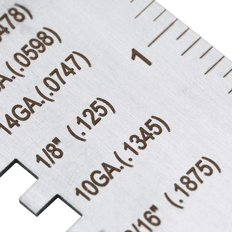 2PCS Thickness Gage Sheet Metal Gauge Measuring Tool Wire Gauge Stainless Steel by Anti Spier