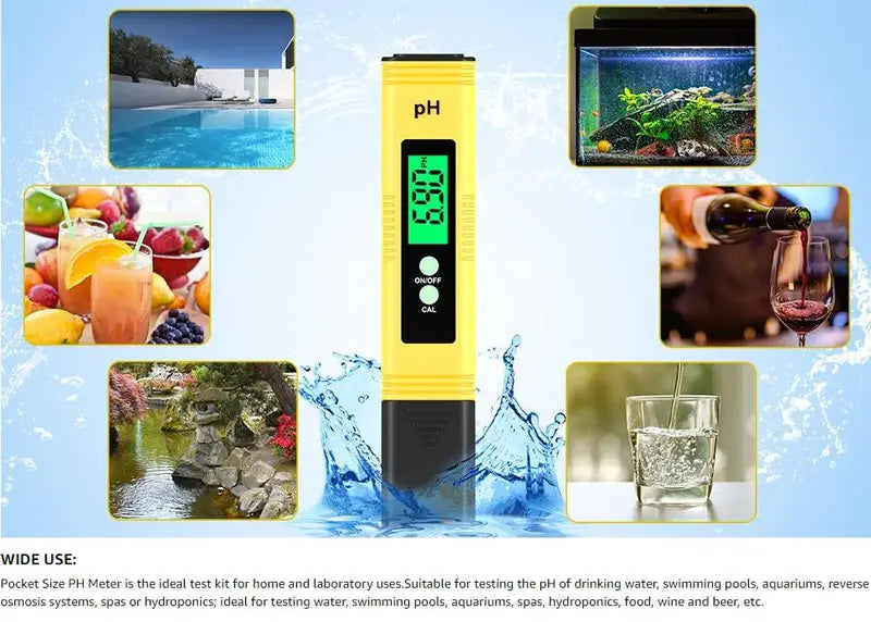 GOXAWEE PH Tester Pen for Precise Water Measurement by Anti Spier