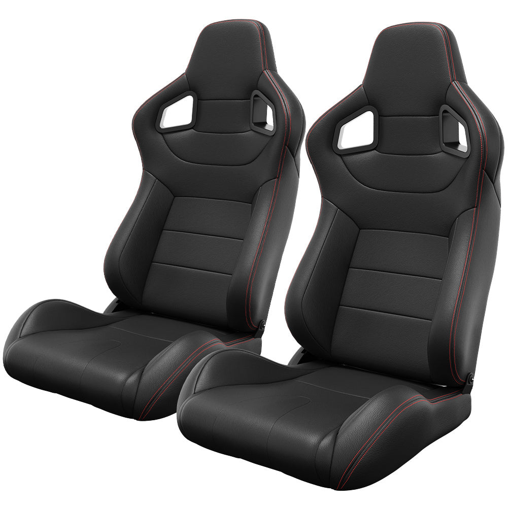Two Universal Bucket Racing Seats -seat Bracket Not Included by Anti Spier