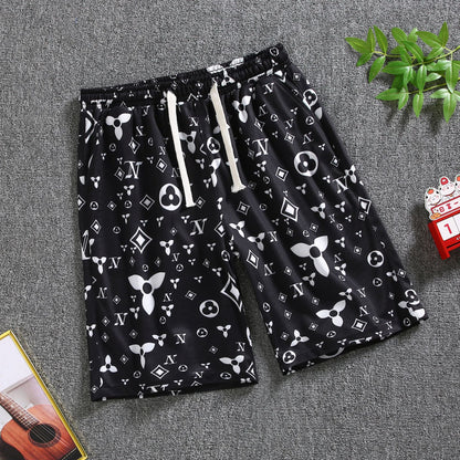 Quarter pants Men's summer beach pants Men's casual running shorts Men's 5 straight leg pants trend by Hypersku